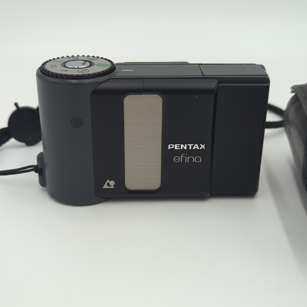 Pentax Efina APS Film Camera Vintage Black Compact Point & Shoot Retro Y2K